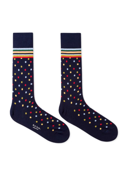 PAUL SMITH Men's Navy Mixed Spot Socks