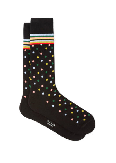 PAUL SMITH Men's Black Mixed Spot Socks