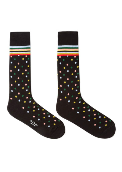 PAUL SMITH Men's Black Mixed Spot Socks