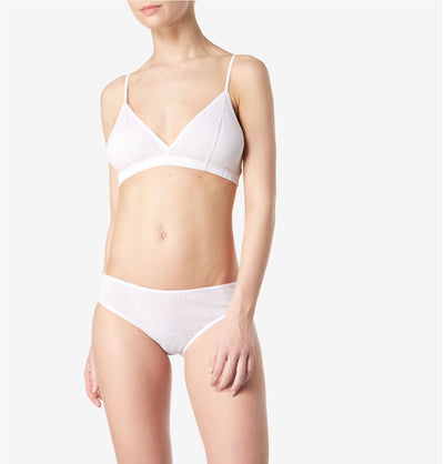 SUNSPEL Cellular Cotton Brief in White