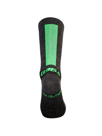Q36.5 Be Love Zero Merino Wool and Silk Cycling Socks in Dark Grey