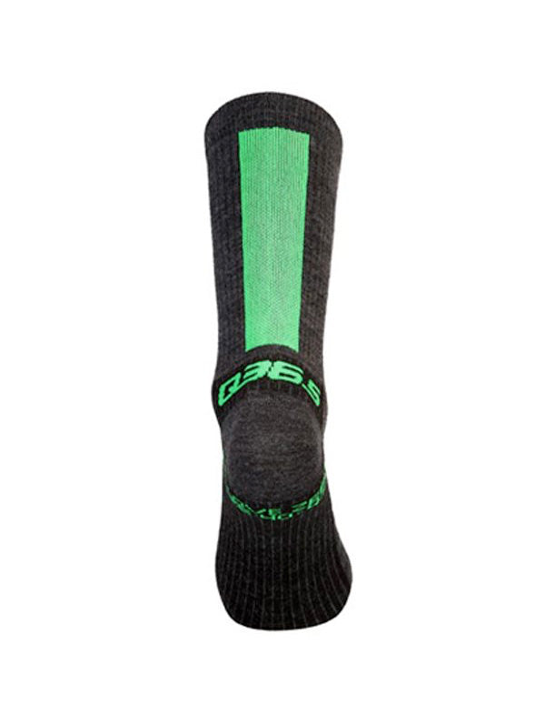 Q36.5 Be Love Zero Merino Wool and Silk Cycling Socks in Dark Grey