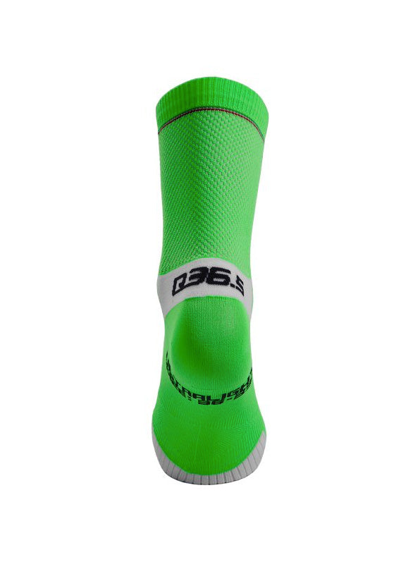 Q36.5 Ultra Light Cycling Socks in Green Fluro
