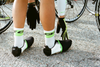 Q36.5 Ultra Light Cycling Socks in Green Fluro
