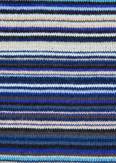 PAUL SMITH Men's Narrow Signature Stripe Socks in Sky Blue.