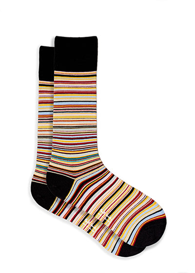 PAUL SMITH Men's Narrow Signature Stripe Socks.