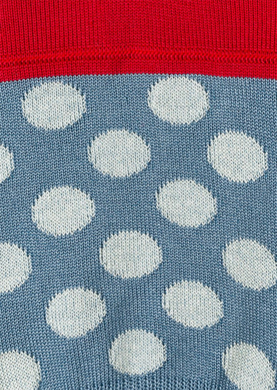 PAUL SMITH Men's Light Blue Polka Dot Loafer Socks