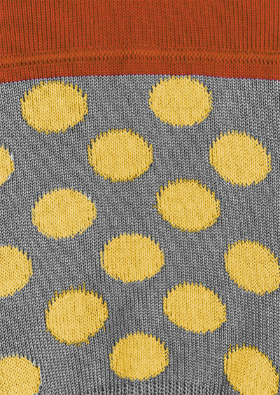 PAUL SMITH Men's Grey Polka Dot Loafer Socks