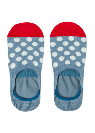 PAUL SMITH Men's Light Blue Polka Dot Loafer Socks