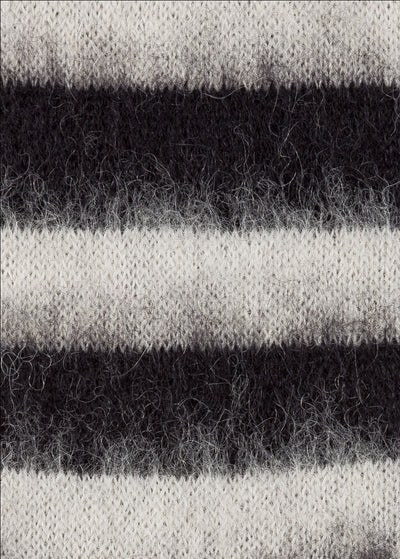 PAUL SMITH Men's Black And White Stripe Mohair-Blend Socks