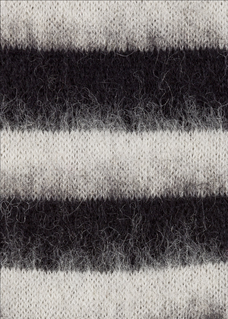 PAUL SMITH Men's Black And White Stripe Mohair-Blend Socks