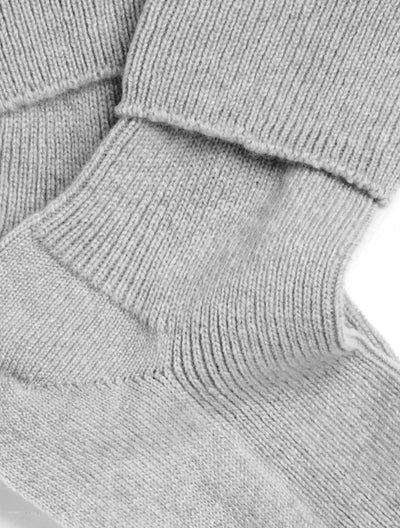 Solespun Black Label Women's Cashmere Socks in Grey