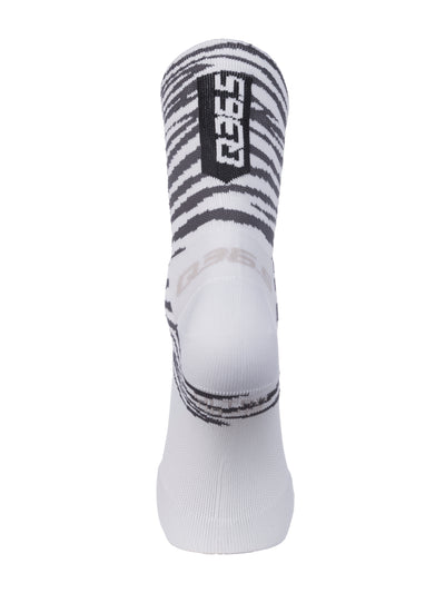 Q36.5 Ultra Tiger Cycling Socks in White  (New)