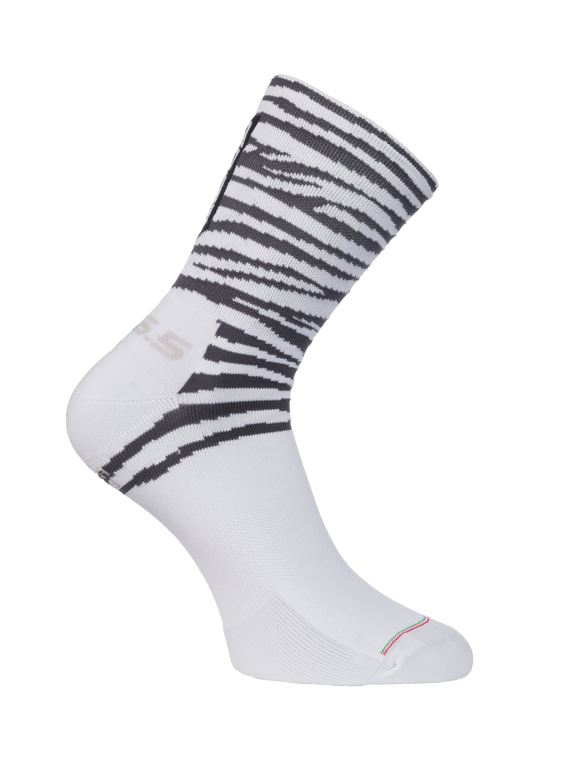Q36.5 Ultra Tiger Cycling Socks in White  (New)