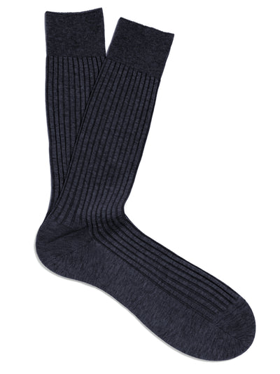 PANTHERELLA Danvers Fil d'Ecosse, Cotton Lisle Socks in Steel Blue