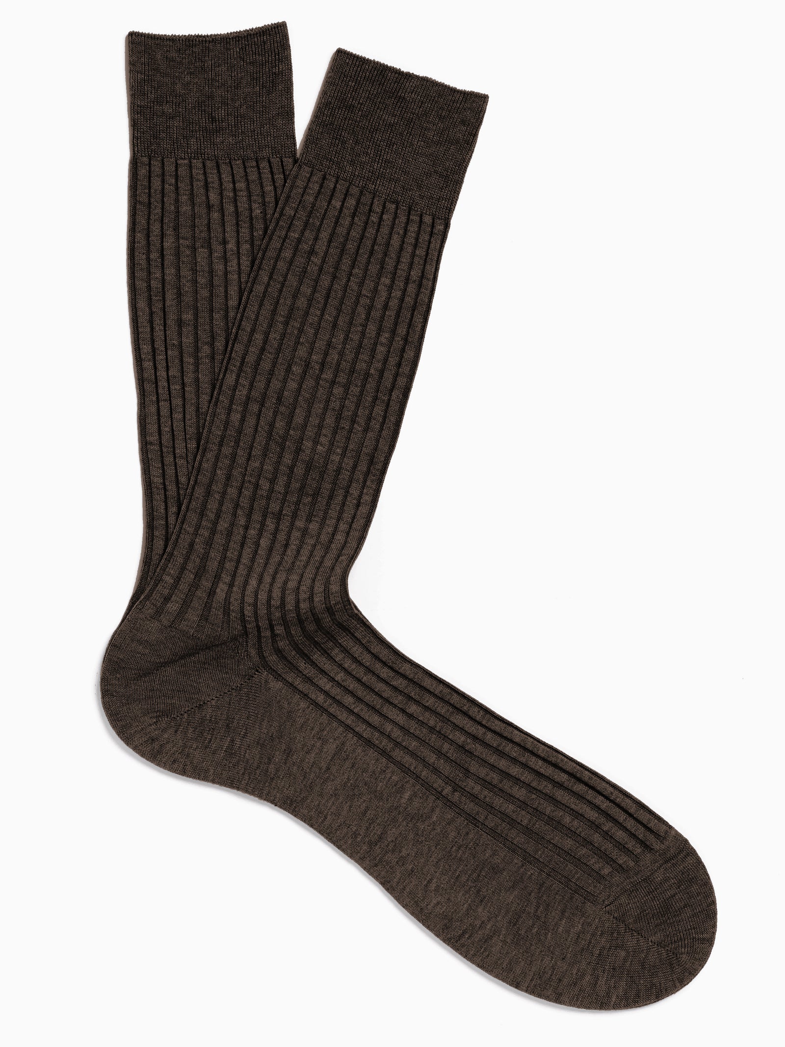 PANTHERELLA Danvers Fil d'Ecosse, Cotton Lisle Socks in Brown