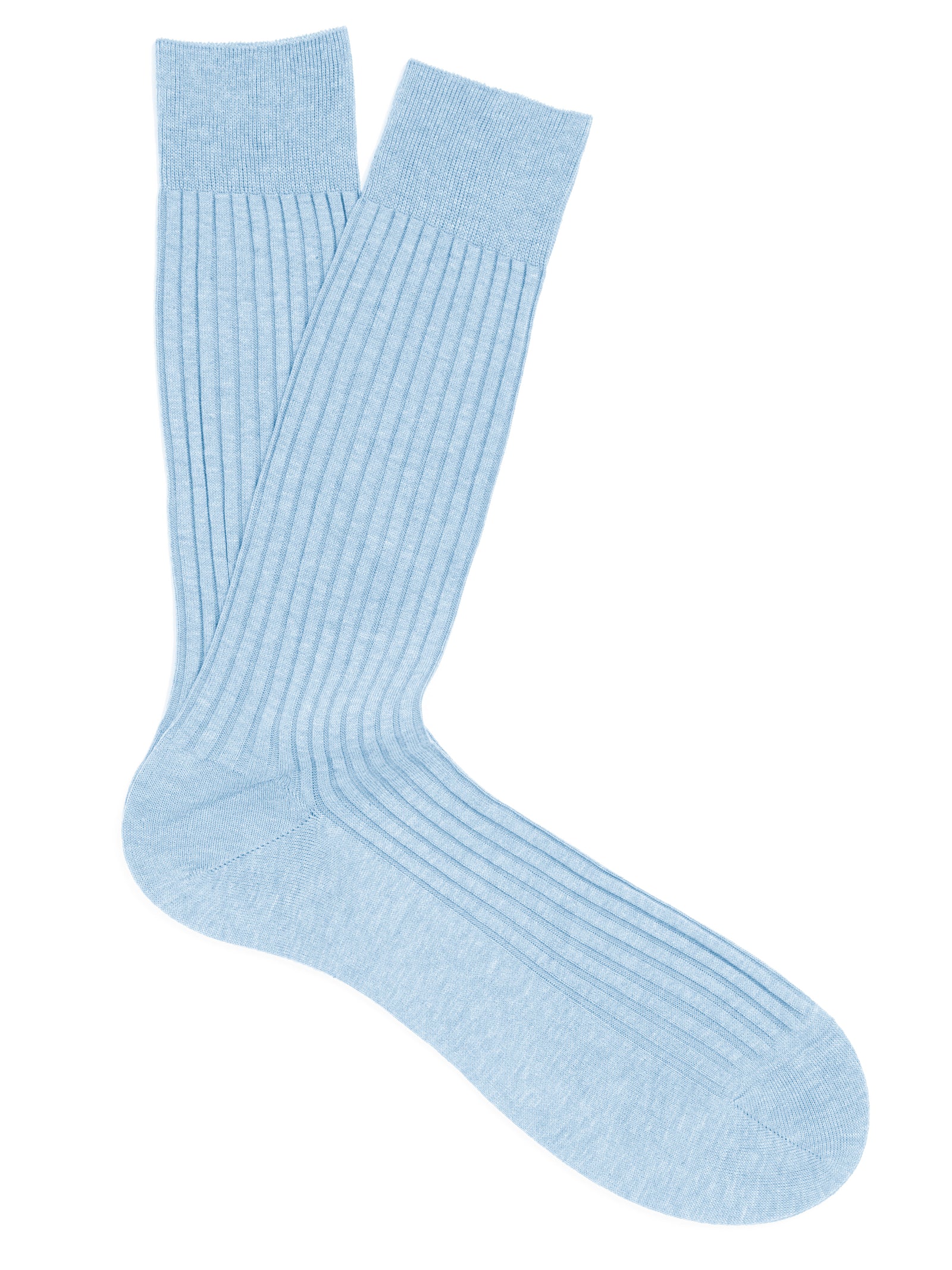PANTHERELLA Danvers Fil d'Ecosse, Cotton Lisle Socks in Sky Blue