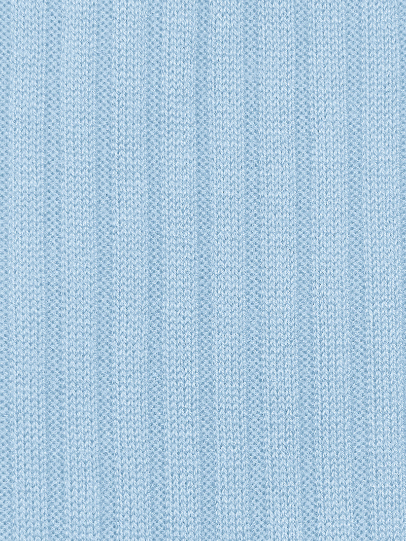 PANTHERELLA Danvers Fil d'Ecosse, Cotton Lisle Socks in Sky Blue