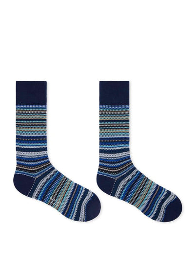 PAUL SMITH Men's Pique Signature Stripe in Navy