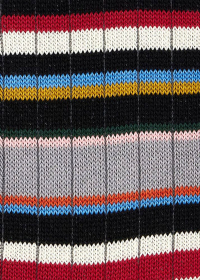 PAUL SMITH Men's Kieran Signature Stripe in Black