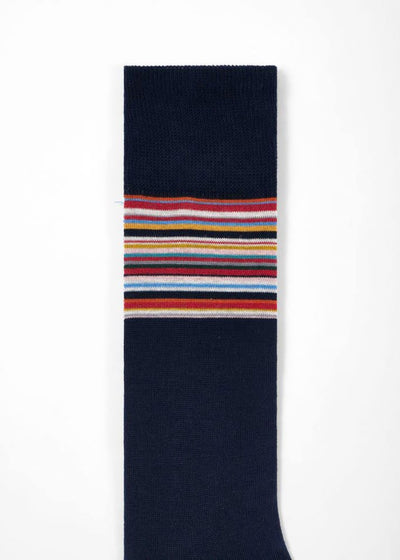 PAUL SMITH  Kilmit Signature Cuff Socks in Navy