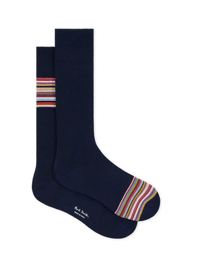 PAUL SMITH  Kilmit Signature Cuff Socks in Navy