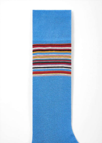PAUL SMITH  Kilmit Signature Cuff Socks in Blue