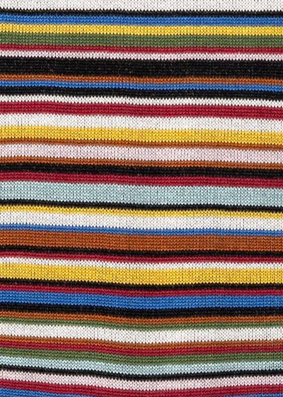 PAUL SMITH Men's  Signature Stripe SILK Socks in Black