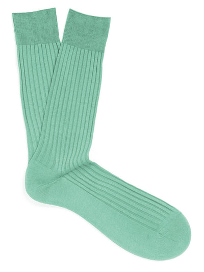 PANTHERELLA Danvers Fil d'Ecosse, Cotton Lisle Socks in Mint
