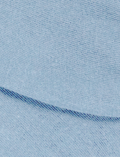 PANTHERELLA Tavener Flat Knit - Comfort Top / Egyptian Cotton Men's Socks in Pale Blue