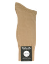 PANTHERELLA Tavener Flat Knit - Comfort Top / Egyptian Cotton Men's Socks in Light Khaki