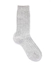 Pantherella Stanton Textured Rib Recycled Cashmere Mens Socks in Grey