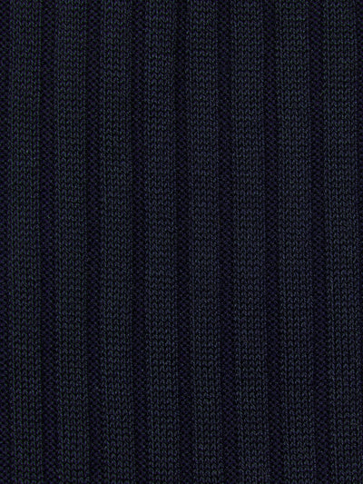 PANTHERELLA (LONG) 'Over the Calf' Danvers Fil d'Ecosse,  Cotton Lisle Socks in Navy