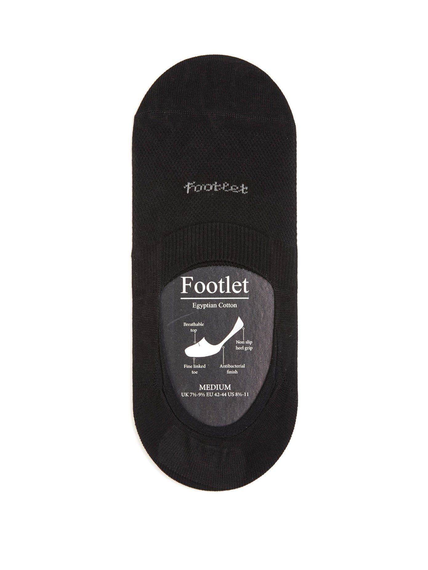 PANTHERELLA  No-Show Cotton-Blend  Socks in Black