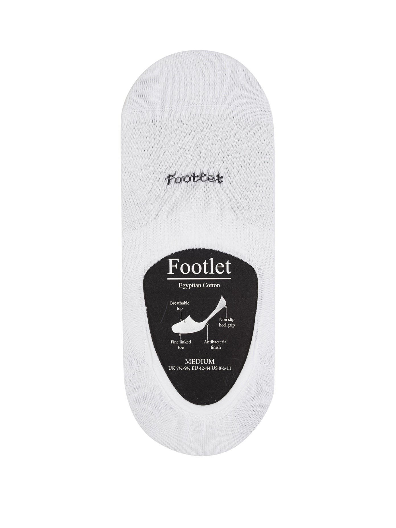 PANTHERELLA  No-Show Cotton-Blend  Socks in White