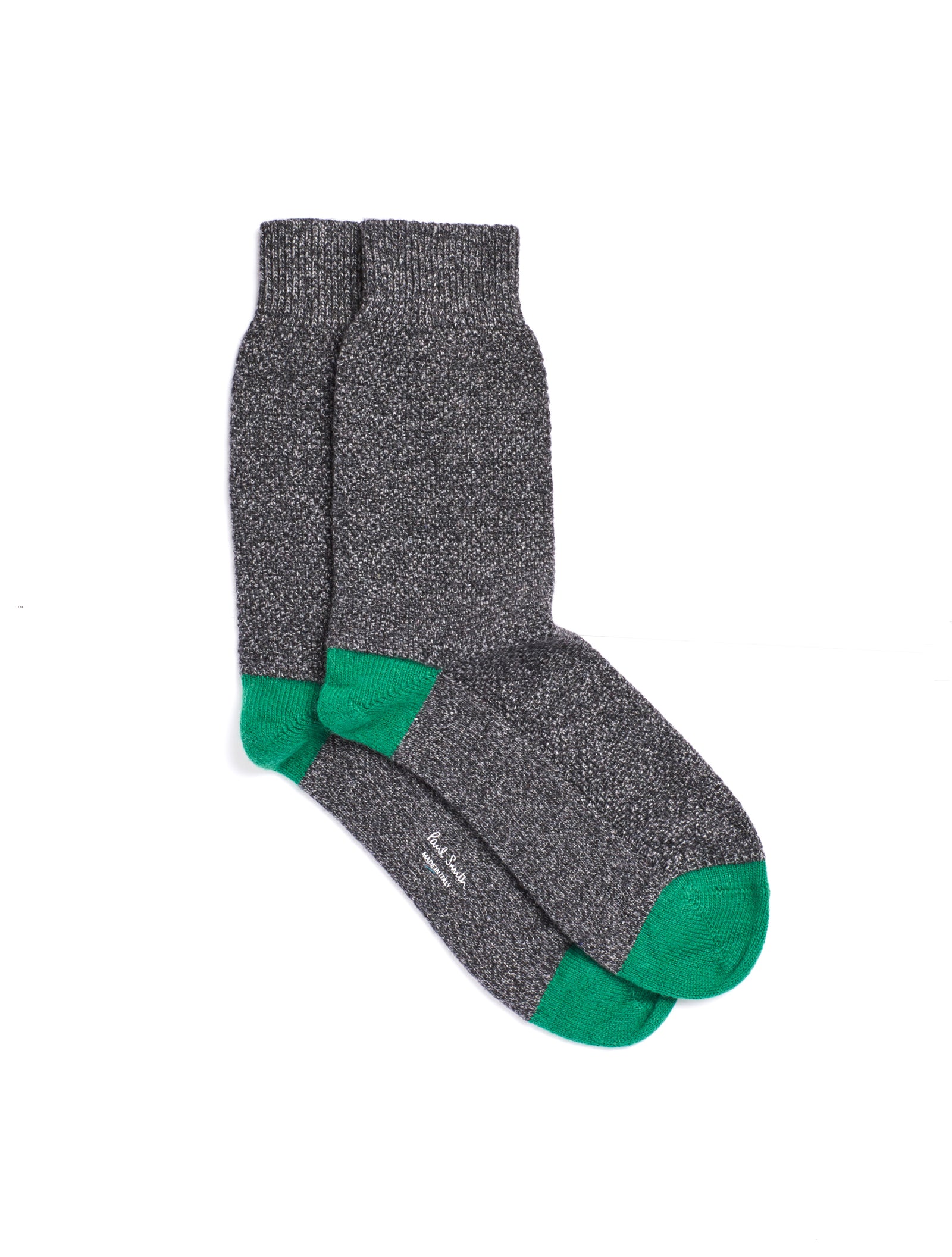 PAUL SMITH Woolen Slouch  Socks in Charcoal