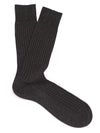 PANTHERELLA Danvers Fil d'Ecosse, Cotton Lisle Socks in Dark Grey