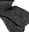 Pantherella Cashmere 5 X 1 Rib Mens Sock in Charcoal