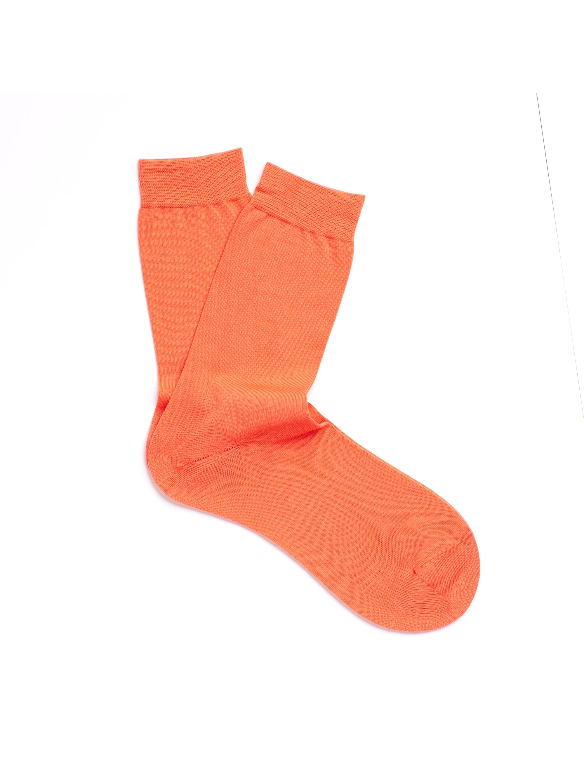 Pantherella, Poppy - Ladies' Flat Knit Ankle Sock - Egyptian Cotton Coral