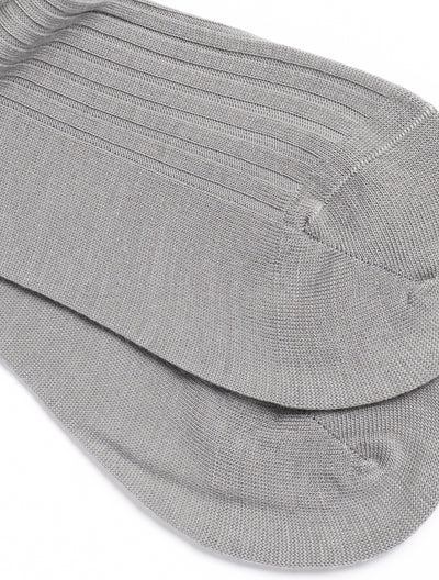 SOLESPUN - Ladies' 5x3 Rib Sock - Merino Wool in Grey
