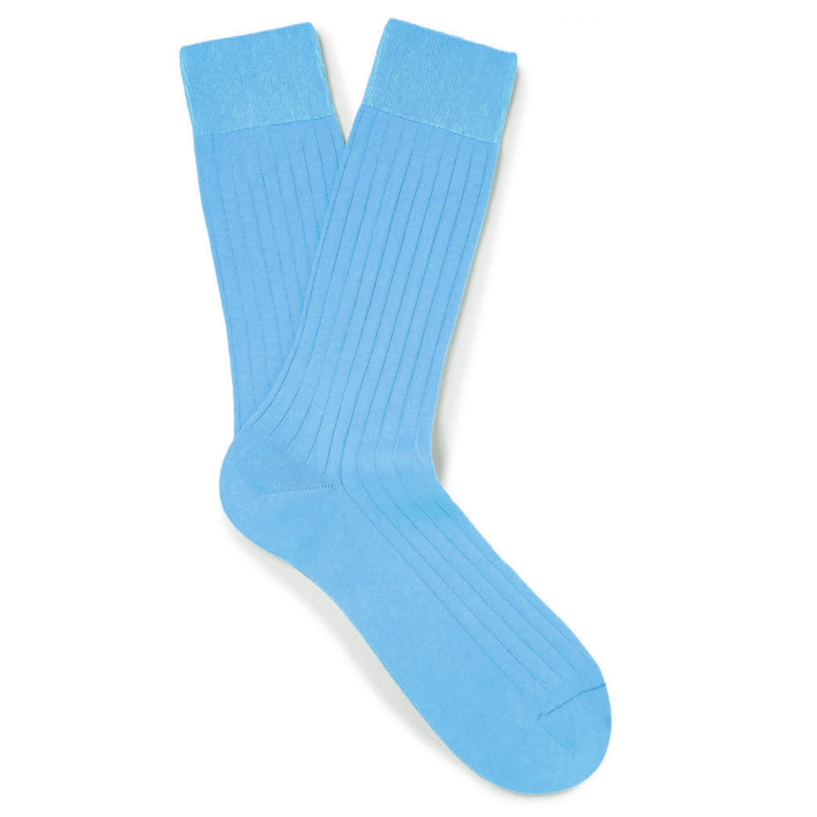 Solespun Sea Island Cotton Socks in Aqua