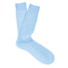 Solespun Sea Island Cotton Socks in Sky Blue