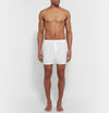 SUNSPEL Fine Cotton Blend Boxer Shorts in White