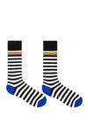 PAUL SMITH  Mens Two Stripe Sock in Black and White