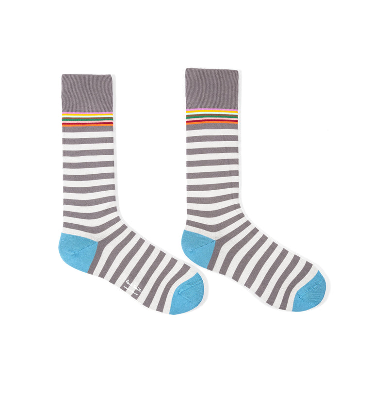 PAUL SMITH  Mens Two Stripe Sock in Grey