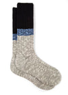 PAUL SMITH Marl Block Stripe Socks in Black/Grey