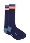 PAUL SMITH  Navy 'New Artist Stripe' Cuff Odd Socks