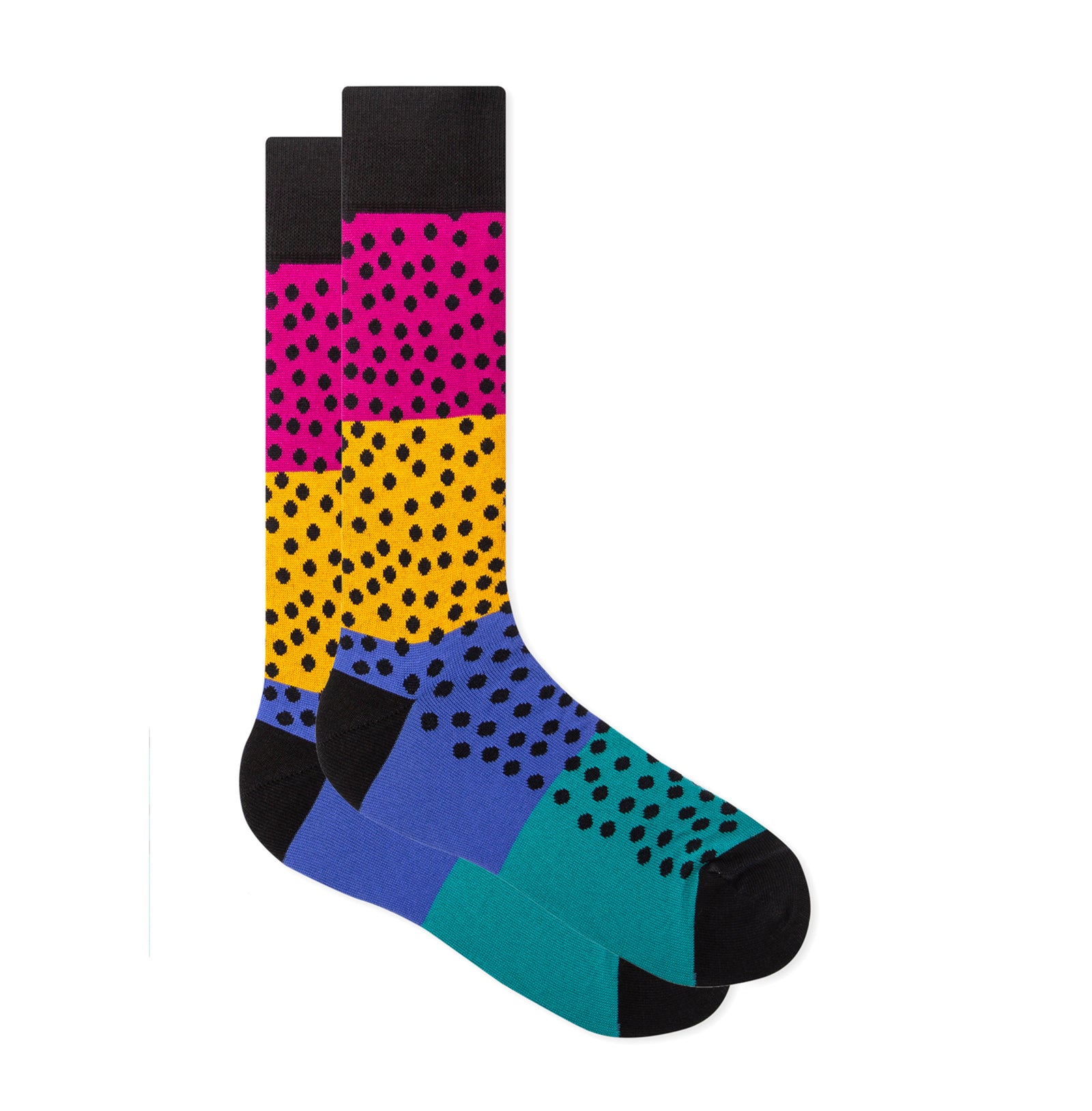PAUL SMITH  Mens  Basketball Dot Sock Black with Base Colour