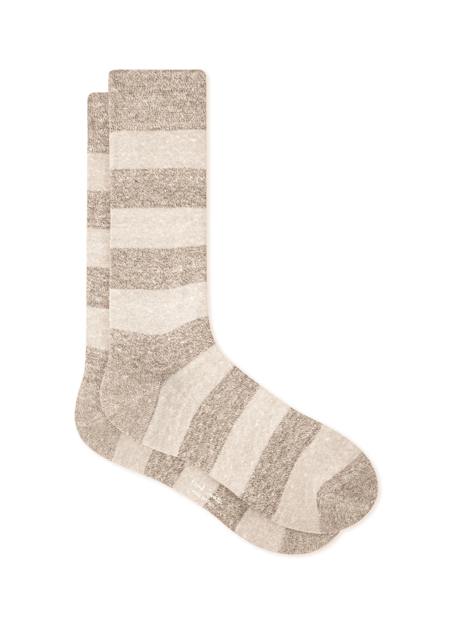 PAUL SMITH Men Sock Barry Linen sock in Biege/White