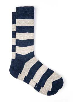 PAUL SMITH Men Sock Barry Linen sock in Blue/White